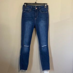 Hollister High-Rise Crop Super Skinny Jeans Size 1